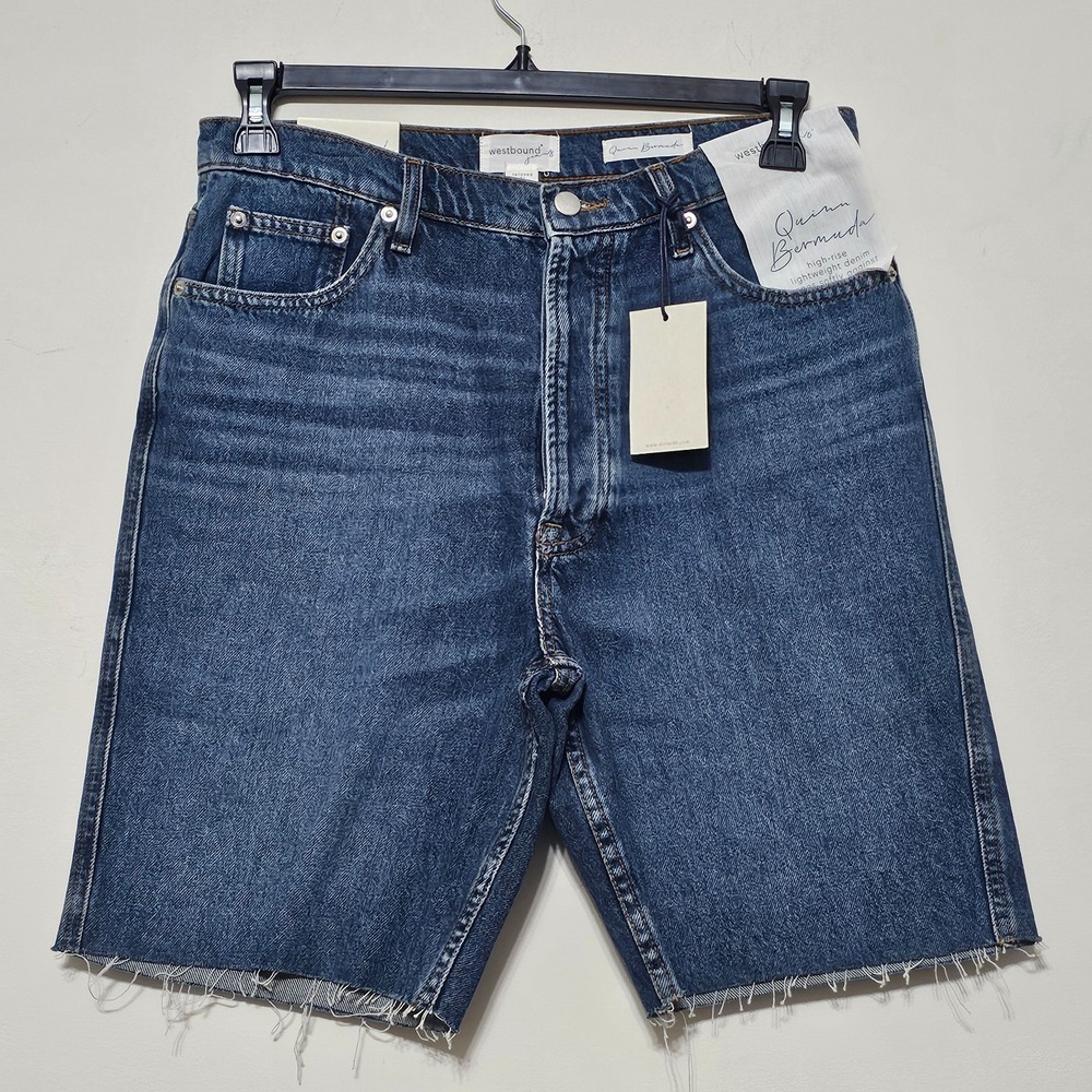 Westbound‎ Women's Jeans Size 12 Blue Cut off Bermuda 0793